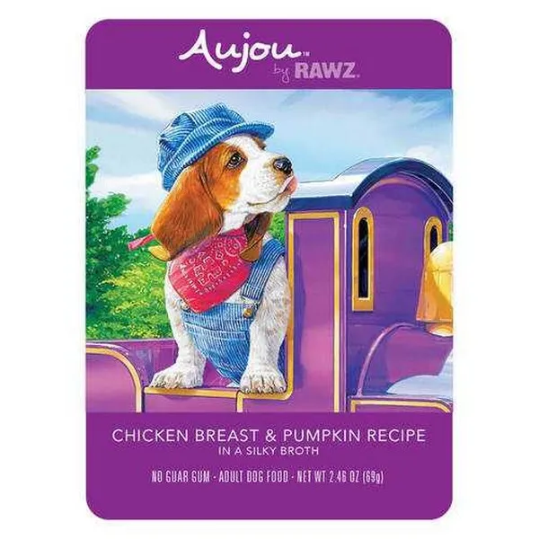 8/2.46 oz. Rawz Dog Aujou Chicken Breast & Pumpkin Pouch - Items on Sale Now